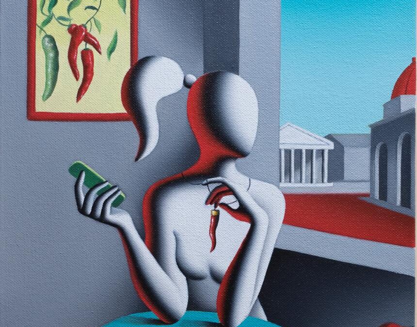 L’artista americano Kostabi dedica un’opera alla Fiera del Peperoncino di Rieti.